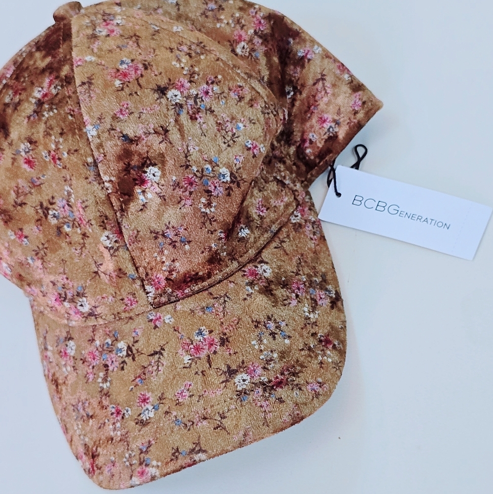 NWT! BCBG Velveteen Cap
